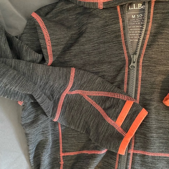 Girls LL Bean Zip Up Sweatshirt - Picture 2 of 4